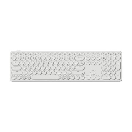 Teclado Inalámbrico Keychron B5 Pro 100% Blanco marfil