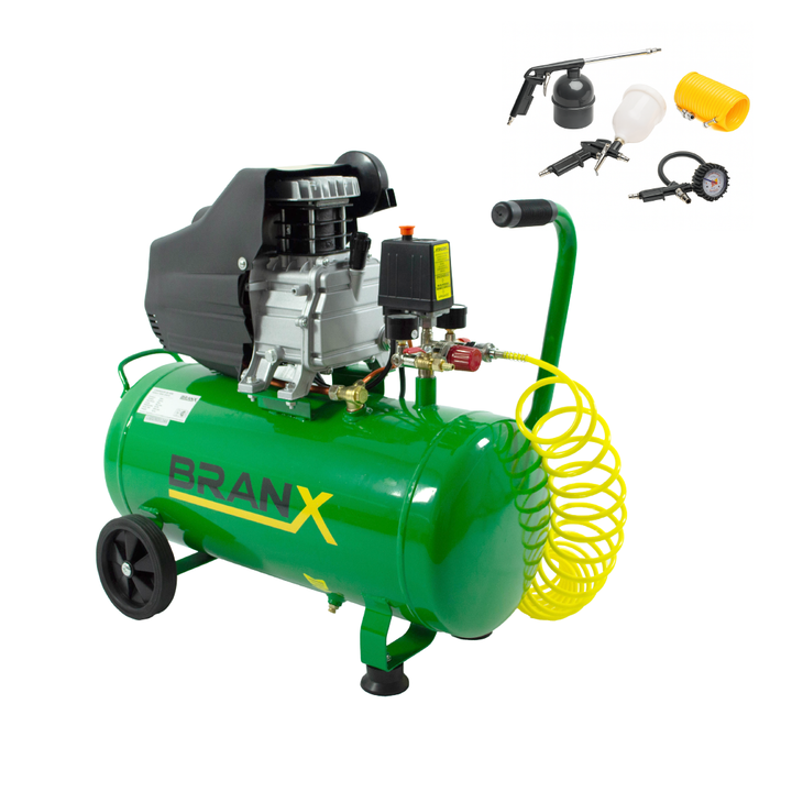 Compresor De Aire Branx Eléctrico Portátil 50lts Brxc2550 - Vista 2