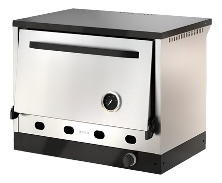 Horno Industrial Pizzero Morelli Saho Kuma 6 Moldes Gn Plateado