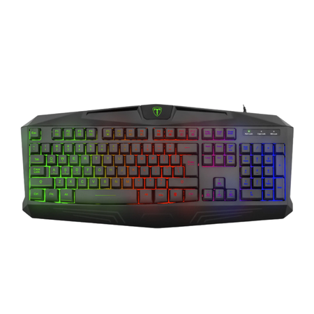 TECLADO T-DAGGER TANKER RAINBOW (C:NEGRO T-TGK106)