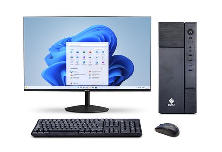 PC Intel i5-9400 8GB SSD 256GB WiFi Win11 Pantalla 24" EXO