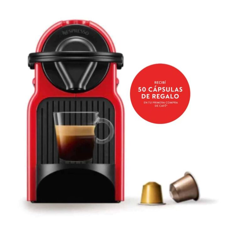 Cafetera Nespresso Inissia Roja C40-AR-RE-NE4-IMPO - Vista 1