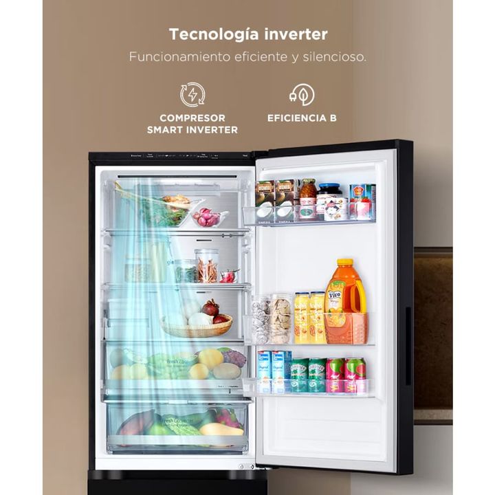 Heladera LG VB33BPM Bottom Freezer 335Lts Door Cooling Smart Inverter - Vista 4