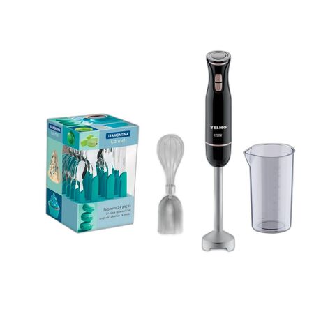 Combo Licuadora Mano Yelmo LM-1550 1200W + Set Cubiertos Tramontina 24Pz