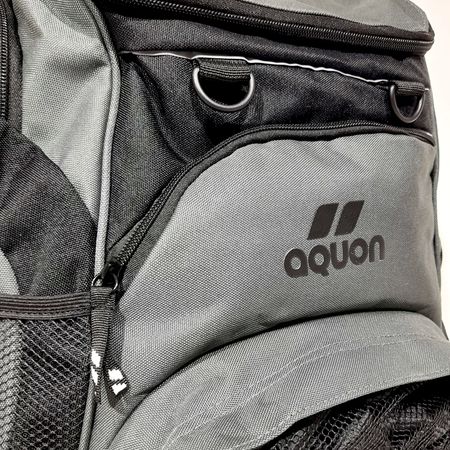 Mochila De Natación Aquon Global 35 Litros Lisas Gris Negro