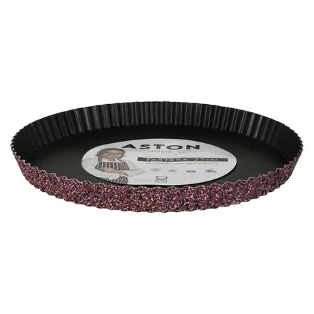 Tartera Acanalada Aston Antiadherente Molde 27 Cm Pedra Violeta