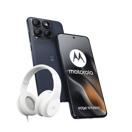 Combo Moto Edge 70 Fusion 12+256GB Silhouette + Vincha Moto Negro