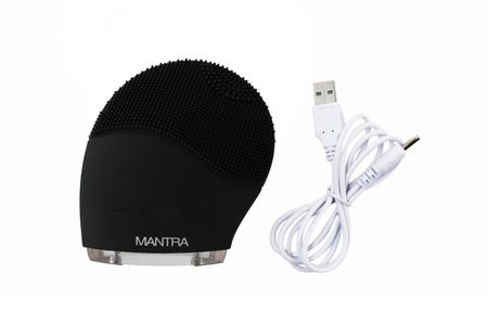 Masajeador sónico y Cepillo facial Mantra Black (Silicone Black)