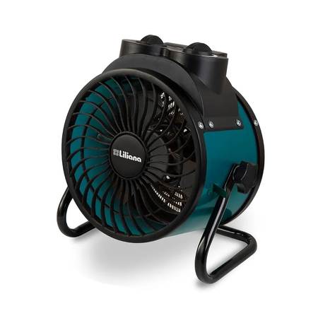Caloventor Ciclónico Liliana 2400w Verde Metálico 2 Niveles