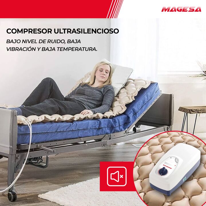 Colchón Antiescaras Con Motor Compresor Secuencial 130 Kg - Vista 3