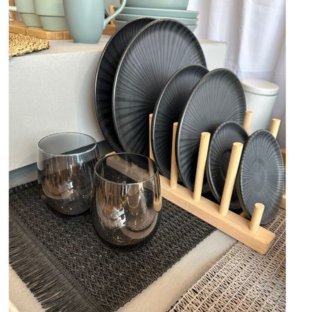 Mantel Individual de Mesa Deco Rectangular 30x45 cm Negro