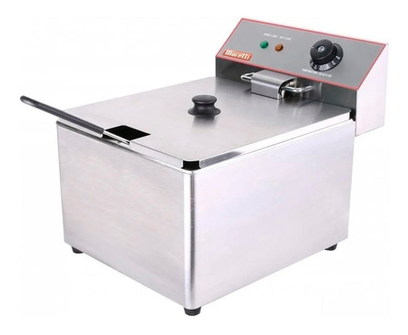 Freidora Electrica Moretti 11lts Acero Inoxidable 3500w Plata
