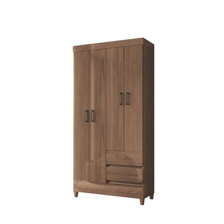 Placard individual con pies  puertas y  cajones Jequitiba