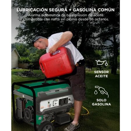 Generador Grupo Electrógeno 7500 Watts Bron by Gadnic 16 HP 25 L
