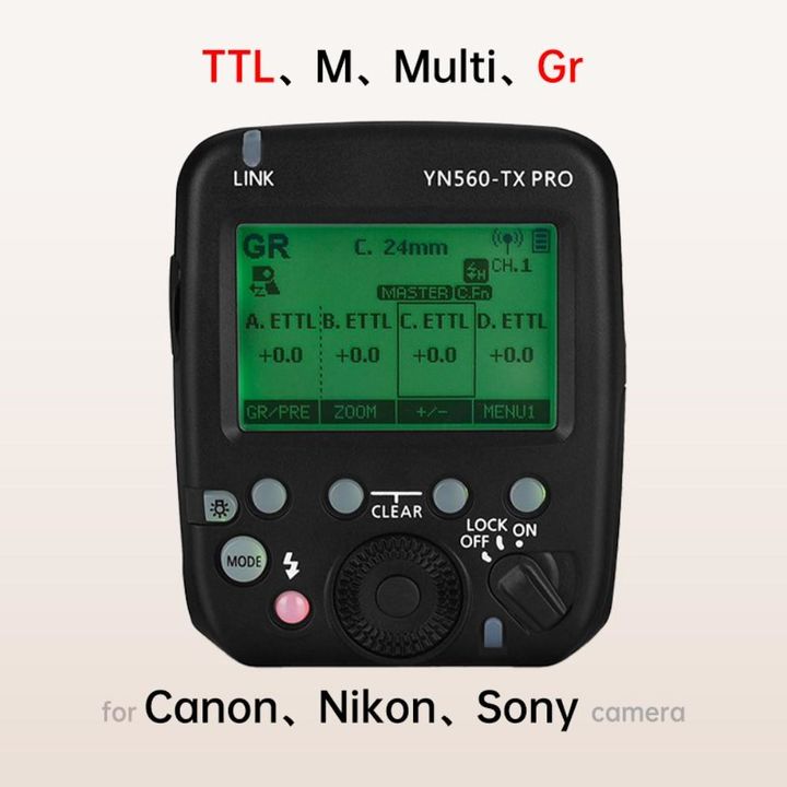 Disparador Flash Yongnuo YN560-TX PRO TTL para Canon - Vista 1