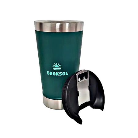 Vaso cervecero Broksol 480ml térmico verde TER-VASC500