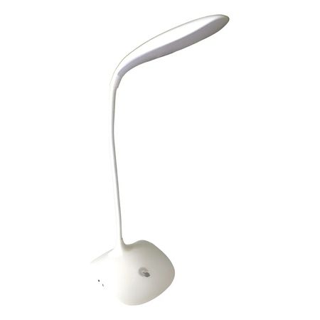 Lampara Escritorio Flexible Luz Led Control Tactil Usb Cts Blanco