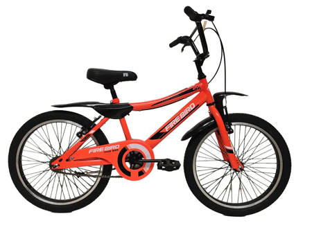 Bicicleta Infantil Fire Bird Winner Rodado 16 Con Rueditas Naranja Único