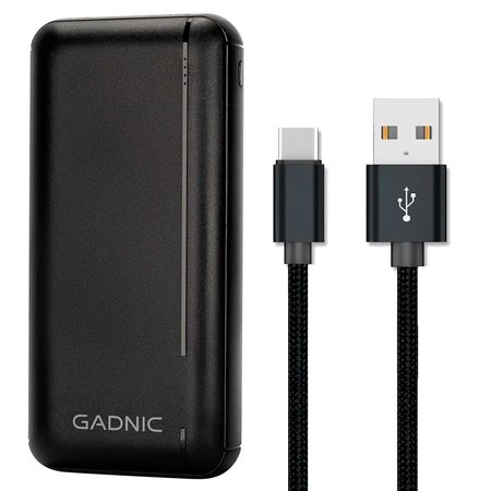 Kit Gadnic de Cargador Portátil 25000 mAh Carga Rápida  + Cable Cargador USB C Universal