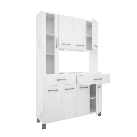 Aparador Kit Cocina Orlandi Premium Art.650 1.20mt Blanco