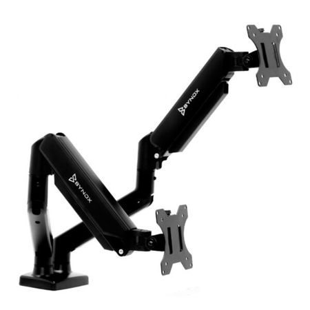 Soporte De Mesa Para Monitor Doble Articulado Bynox 13 A 32