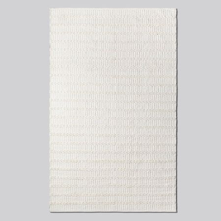 Alfombra simil Yute Blanco - 160x250cm