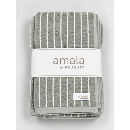 Juego de toallas Bouquet Amala  verde cemento