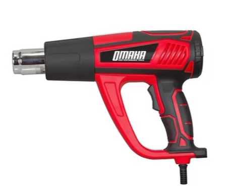 Pistola De Calor Con Accesorios Omaha Pk-2000 2000w Rojo