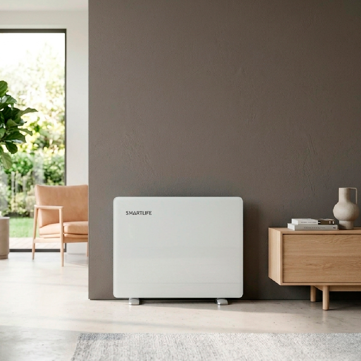 Calefactor Panel de Vidrio Smartlife 1000W Portatil Blanco - Vista 3