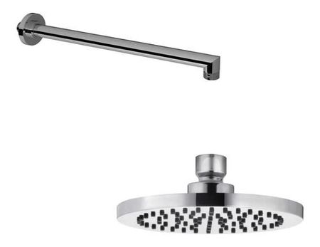 Combo Fv Ducha Plast 0126pro 30cm + Brazo De Ducha 0140/c8