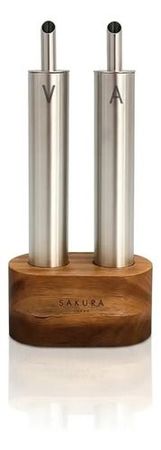 Set Aceitera Vinagrera Sakura Element Edition Acero Inox