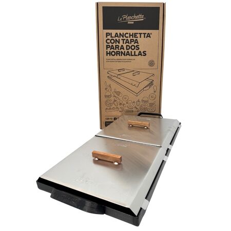 Plancheta de 2 Hornallas Con Tapa - La Planchetta 