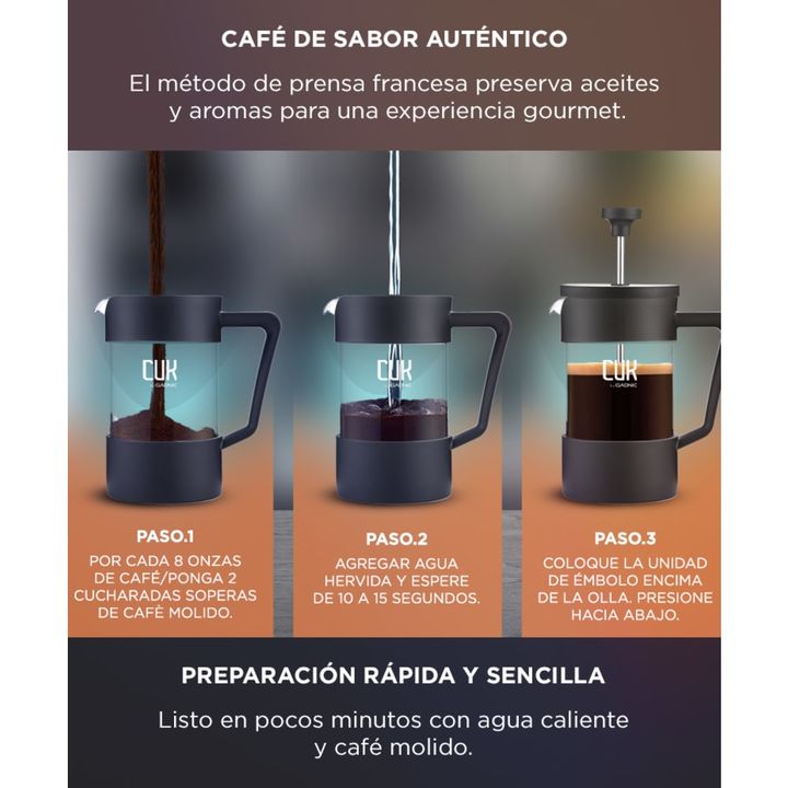 Cafetera Manual Prensa Francesa Gadnic - Vista 3