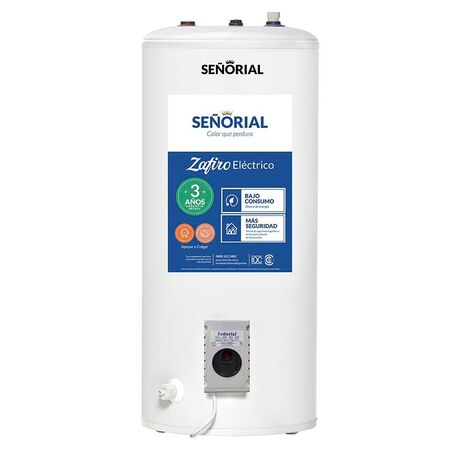 TERMOTANQUE ELÉCTRICO SEÑORIAL ZAFIRO 95LT