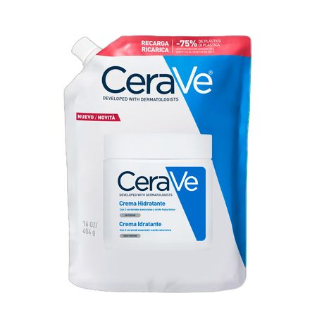 Cerave Crema Hidratante Rostro Cuerpo Piel Seca Refill 454gr