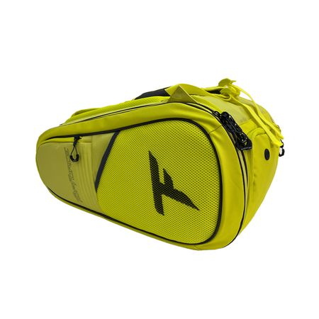 Bolso Mochila Padel Top Force Amplio Multiples Bolsillos Porta Pelotas Calzado Paletas Amarillo