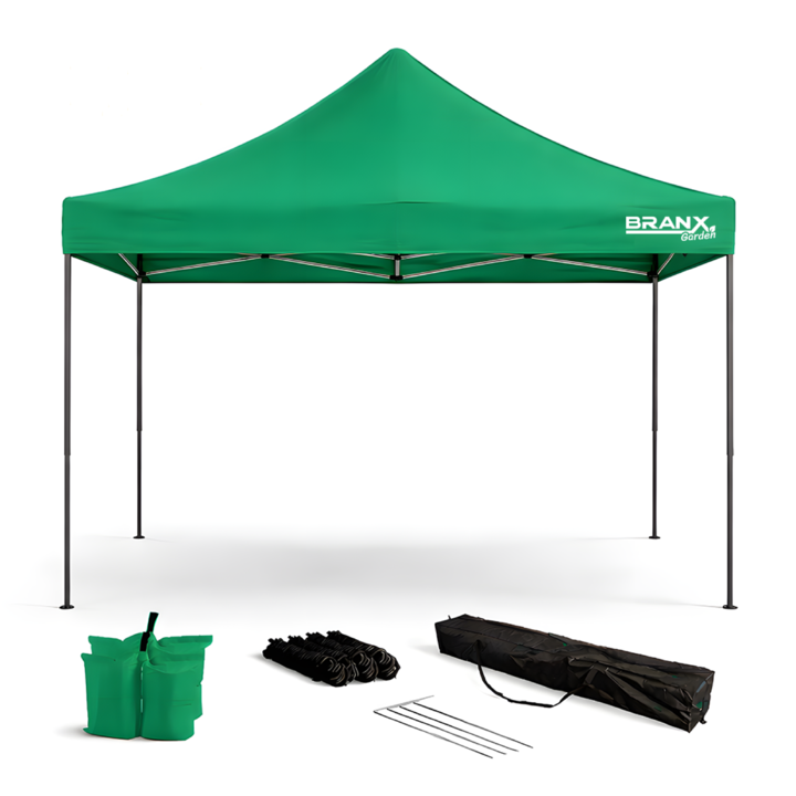 GAZEBO VERDE SIN LATERALES 3x3 mts - Vista 7