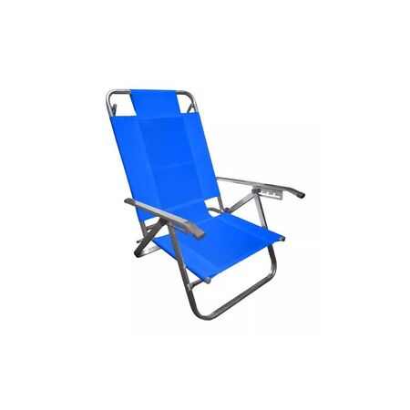 REPOSERA PLEGABLE DESCANSAR - AZUL, 5 POSICIONES, ALUMINIO OVAL 14X30 (80005)