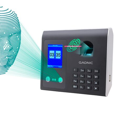 Control De Acceso Gadnic Biométrico Face ID 1500 Huellas 500 Rostros