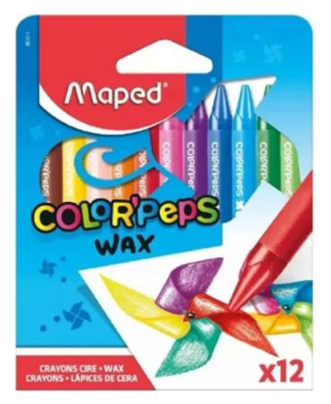 Lapices Maped De Cera Colorpeps Est Carton X 12 Uni
