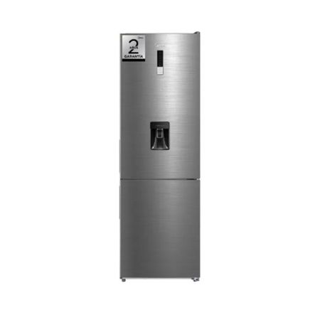 Heladera No Frost Combi Acero Inoxidable 300 Litros Inverter Midea Mdrb424fge46a-w