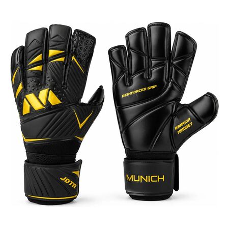 Guantes Arquero Munich Jota  Palma 4mm Junior Y Adultos Negro Ocho