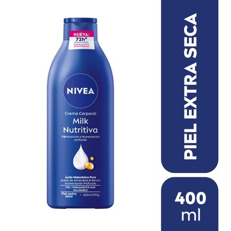 Crema corporal hidratante NIVEA Milk Nutritiva para piel extra seca