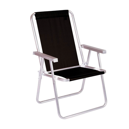 Silla Confort Mor Sannet Aluminio Color Negro Soporta 120 Kg