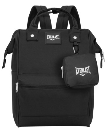 Mochila Everlast mujer boca de pez con monedero de regalo Color Negro