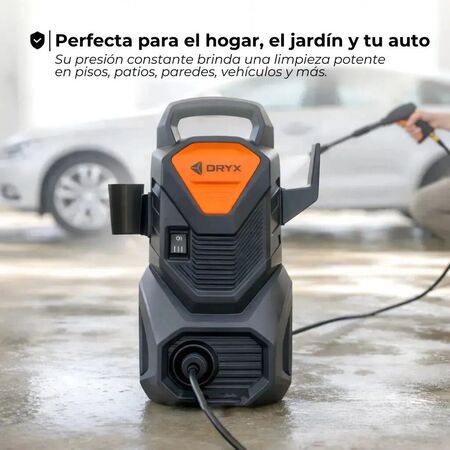 Hidrolavadora Electrica Alta Presion 90bar 1200w Accesorios Negro 50/60hz
