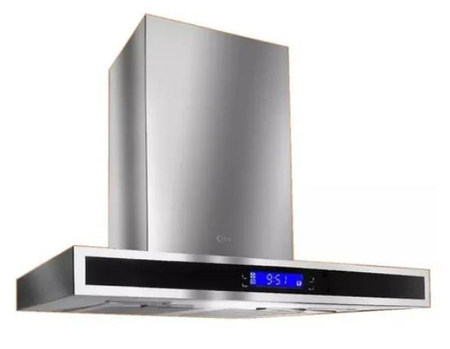 Campana Extractora De Cocina Tst Colhue 90 Cm Control Touch Plateado