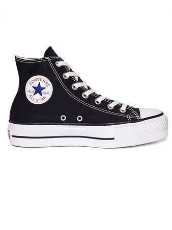 Zapatillas Converse Chuck Taylor All Star Lift Hi Lona Unisex Moda Negro