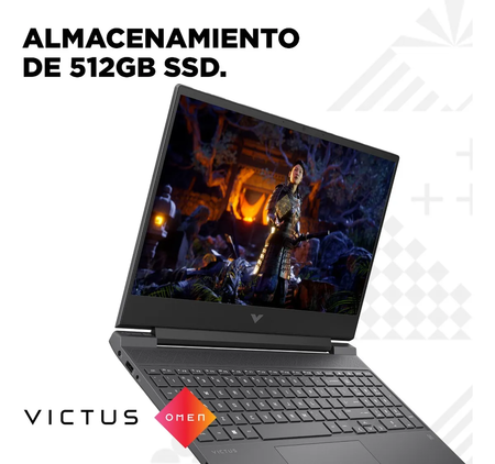 Laptop Hp Victus 15-fa2701la I5 13420h Rtx 4050 16gb 512gb Plata Mica
