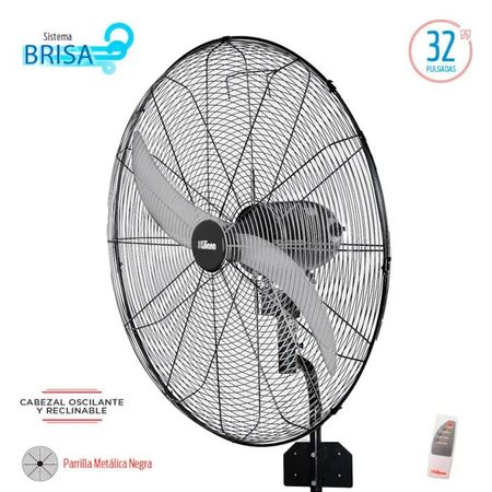 Ventilador de Pared Industrial Liliana 32 Con Control Remoto Timer